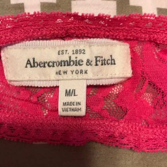 Abercrombie & Fitch Hot Pink Lace Bandeau - Picture 3 of 3